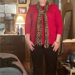 Women’s Leopard Print Scarf